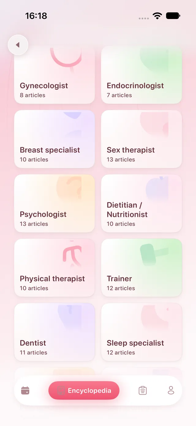 GIA encyclopedia: specialist cards with article counts